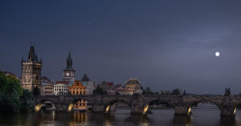 Moon Gateway - The Charles Bridge over the River