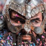 Vikings - Man Wearing Viking Helmet Focus Photography